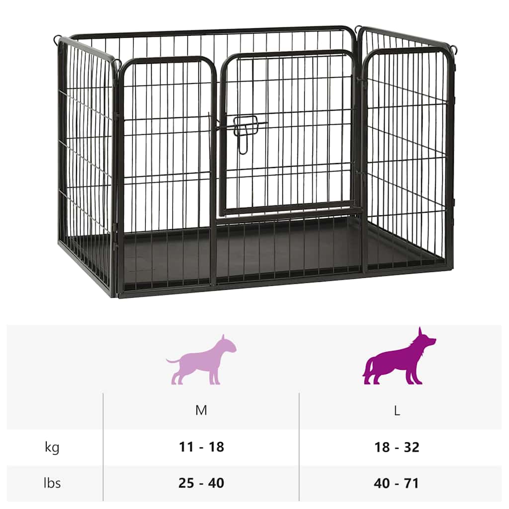 Parc pour chiots en acier 91,5 x 59 x 61 cm