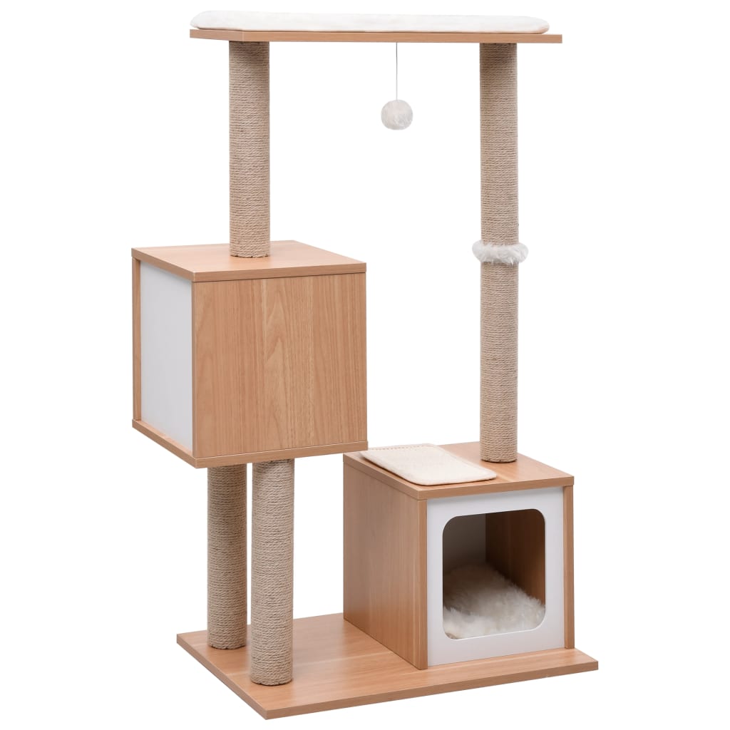 Cat Tree with Sisal Scratching Mat 104 cm