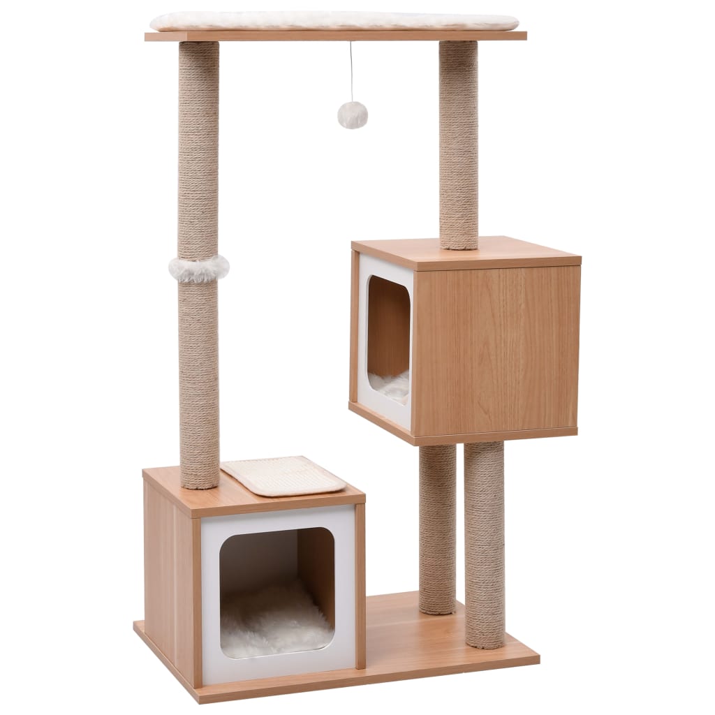 Cat Tree with Sisal Scratching Mat 104 cm