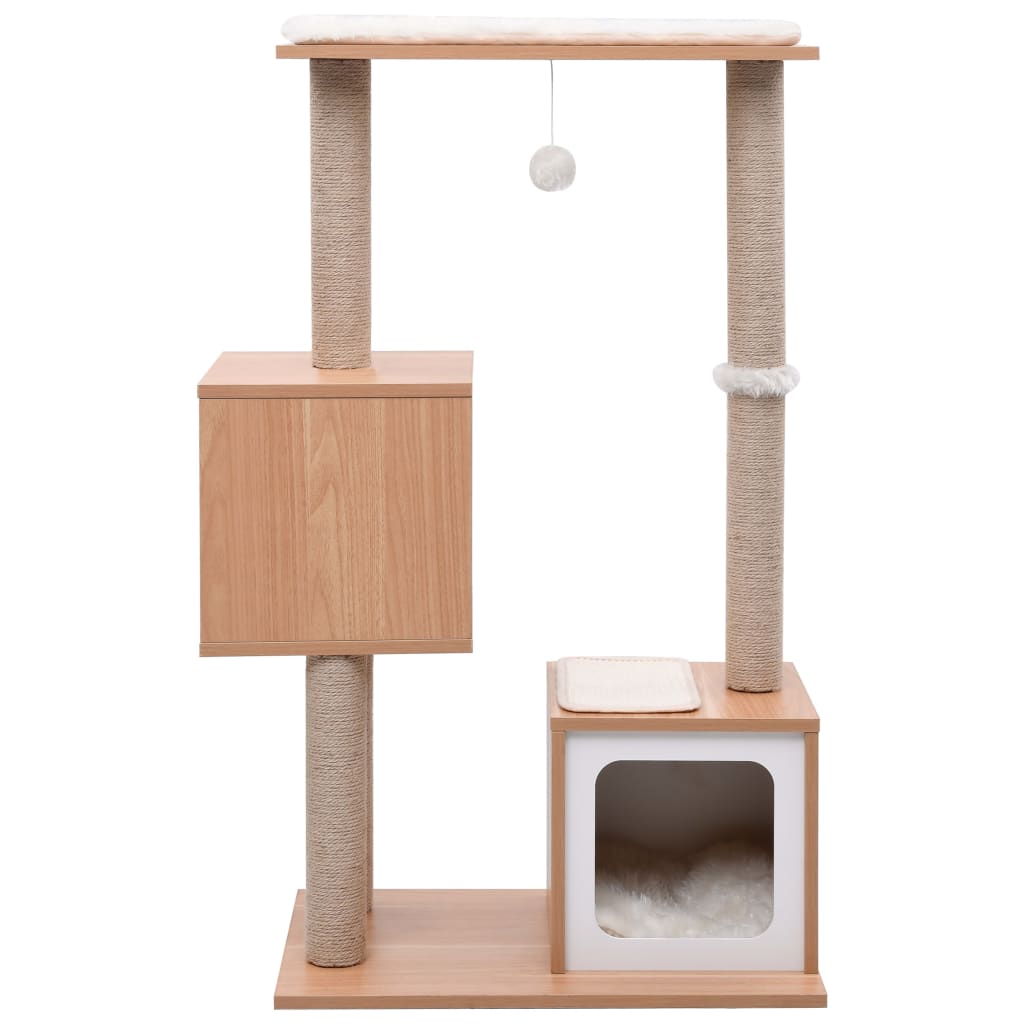 Cat Tree with Sisal Scratching Mat 104 cm