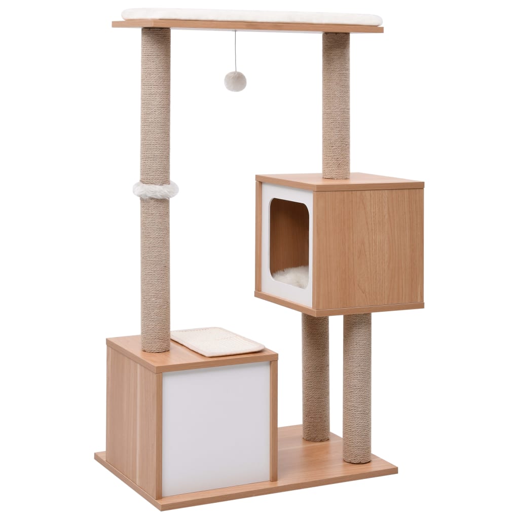 Cat Tree with Sisal Scratching Mat 104 cm