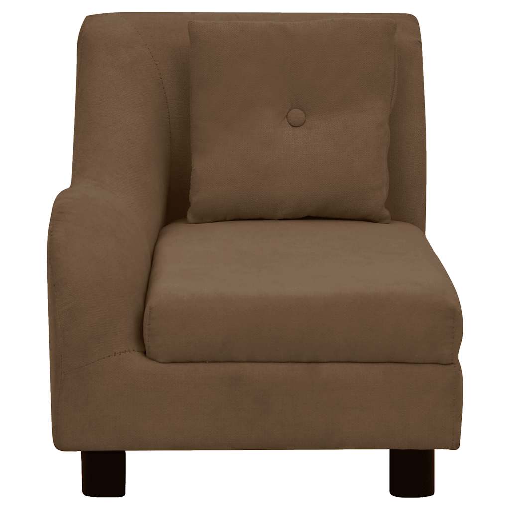 Dog Sofa with Pillow Brown 83x44x44 cm Plush