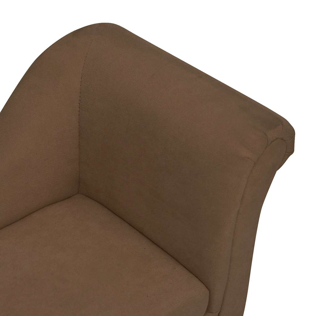 Dog Sofa with Pillow Brown 83x44x44 cm Plush
