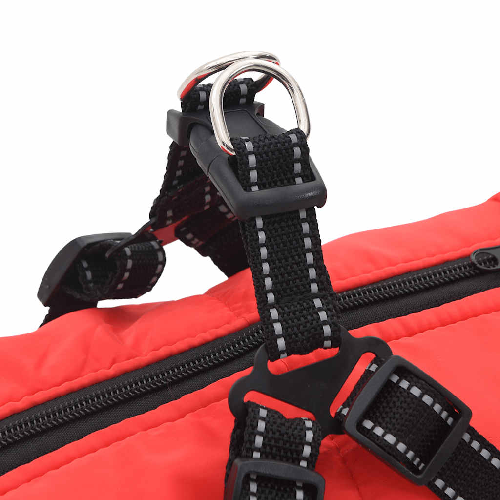 Dog Coat with Harness Waterproof Reflective Red 4XL