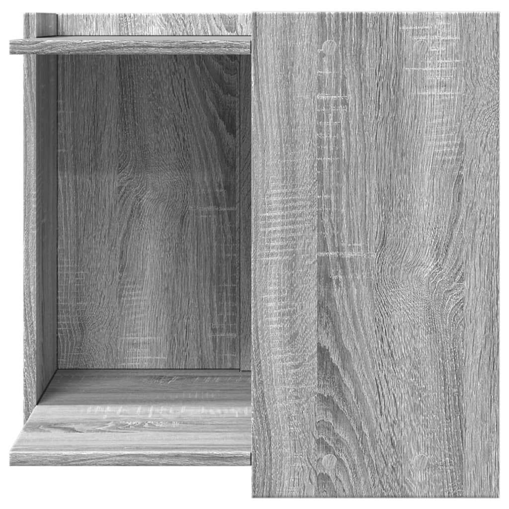 Cat Litter Box Enclosure Grey Sonoma 53x53x51 cm Engineered Wood