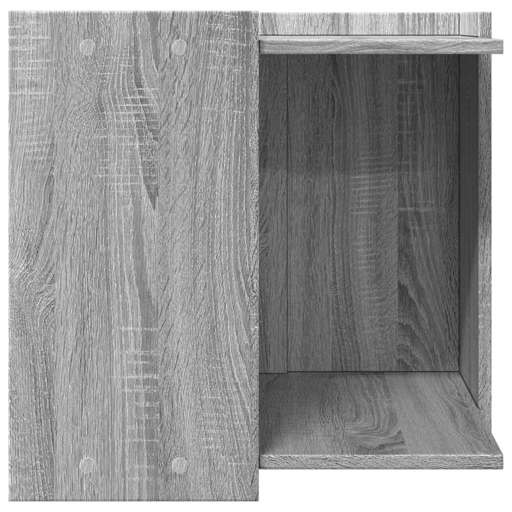 Cat Litter Box Enclosure Grey Sonoma 53x53x51 cm Engineered Wood