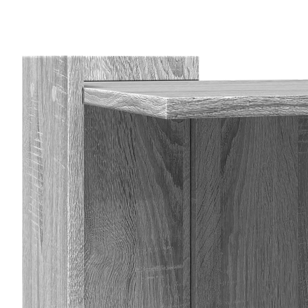 Cat Litter Box Enclosure Grey Sonoma 53x53x51 cm Engineered Wood