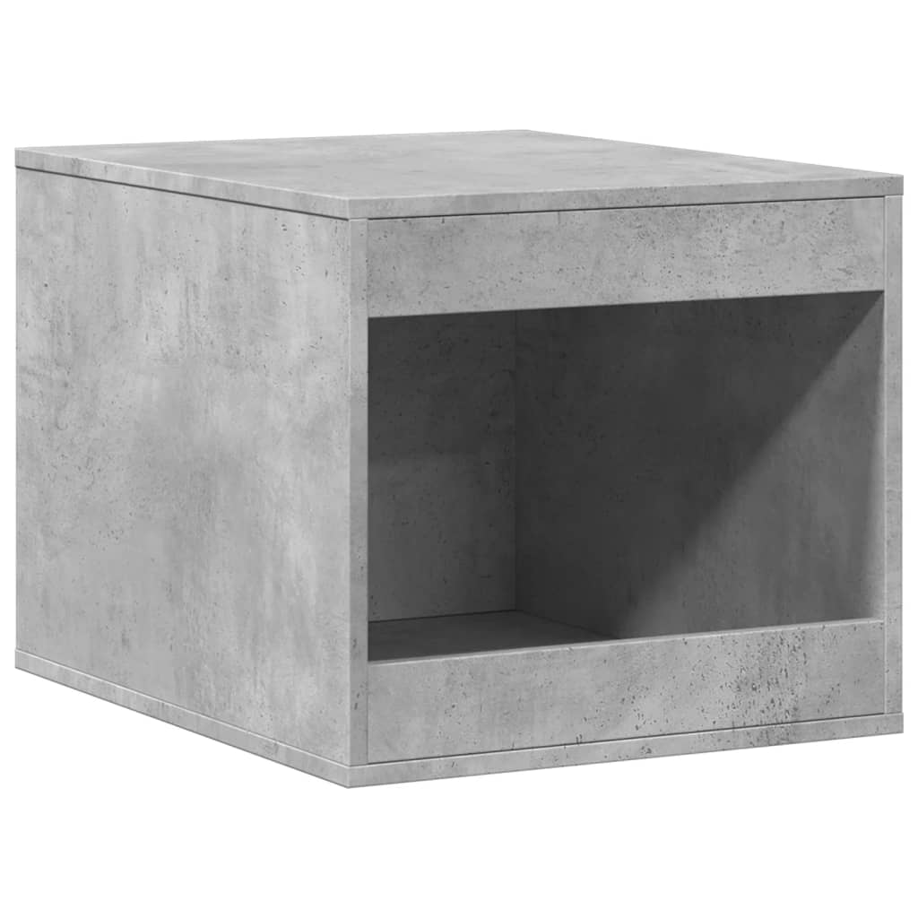Cat Litter Box Enclosure Concrete Grey 47x59x42 cm Engineered Wood