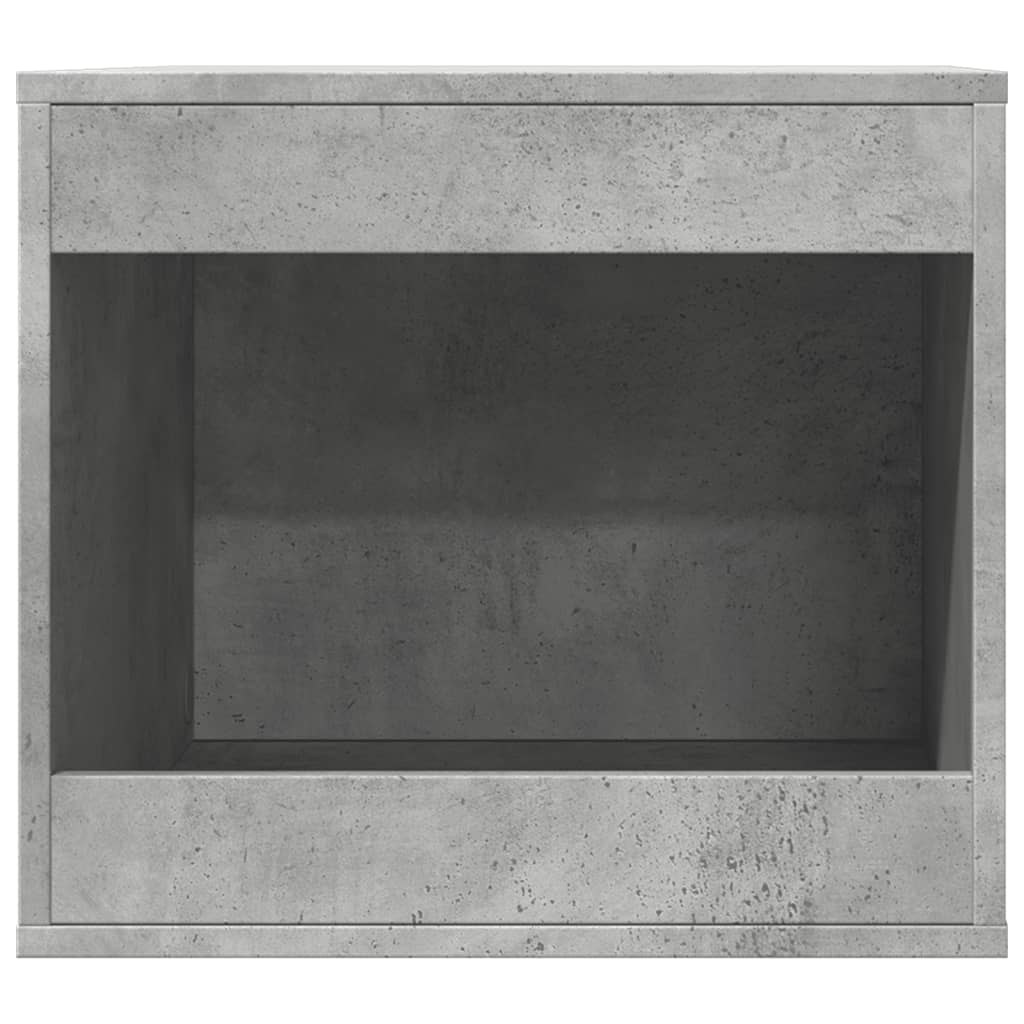 Cat Litter Box Enclosure Concrete Grey 47x59x42 cm Engineered Wood