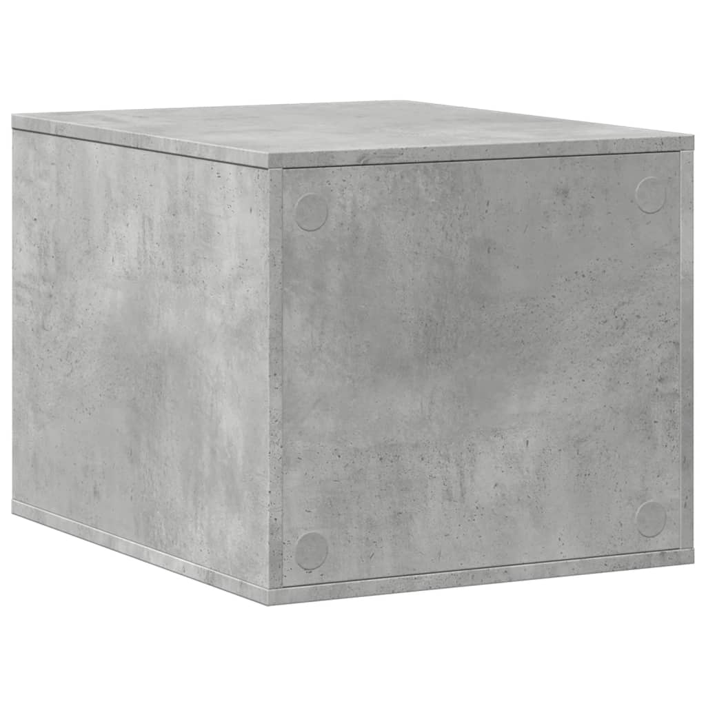 Cat Litter Box Enclosure Concrete Grey 47x59x42 cm Engineered Wood