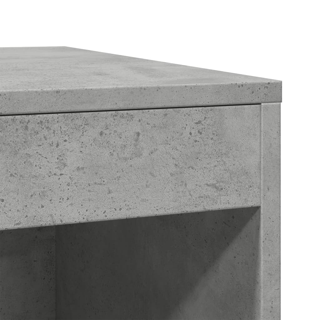 Cat Litter Box Enclosure Concrete Grey 47x59x42 cm Engineered Wood