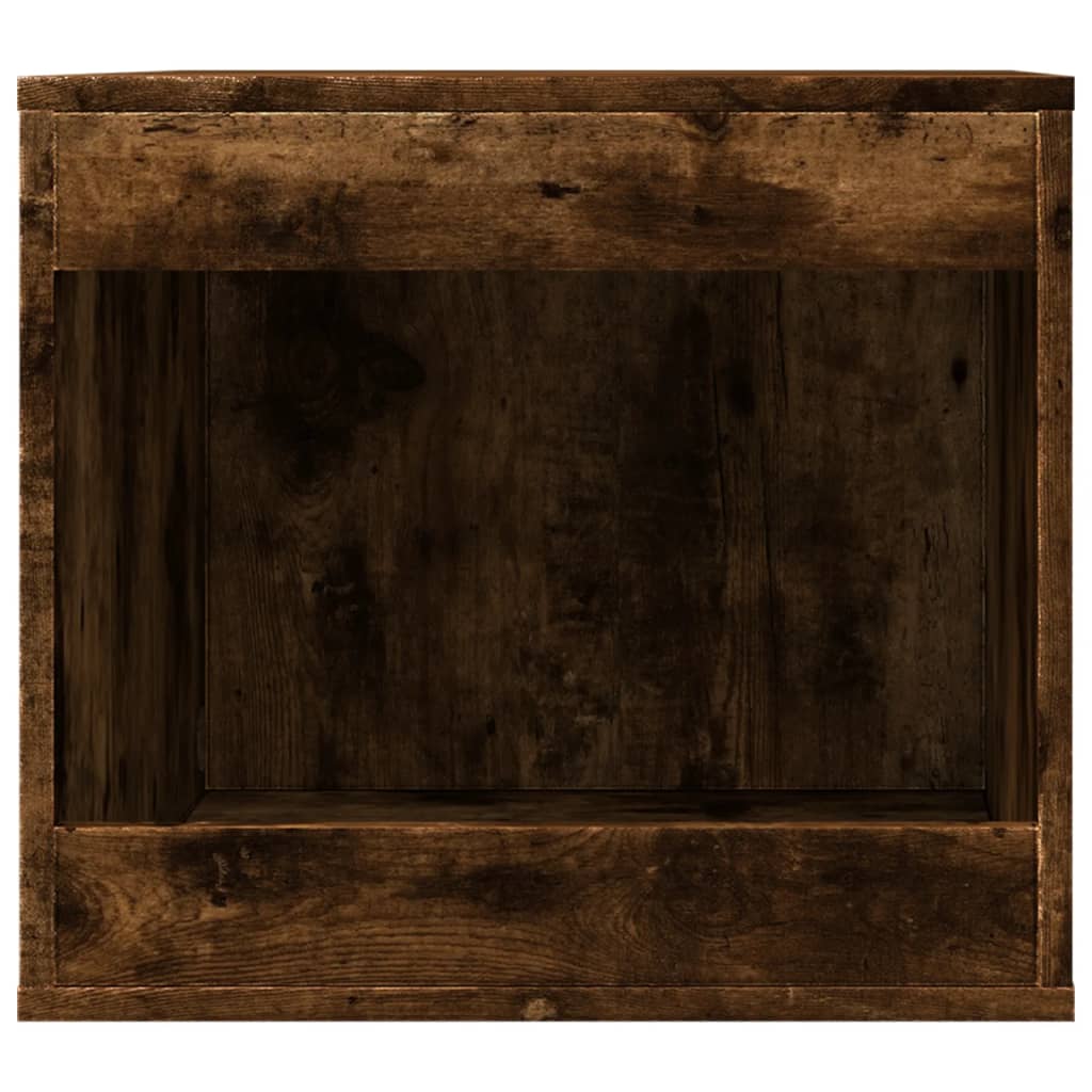 Cat Litter Box Enclosure Smoked Oak 47x59x42 cm Engineered Wood