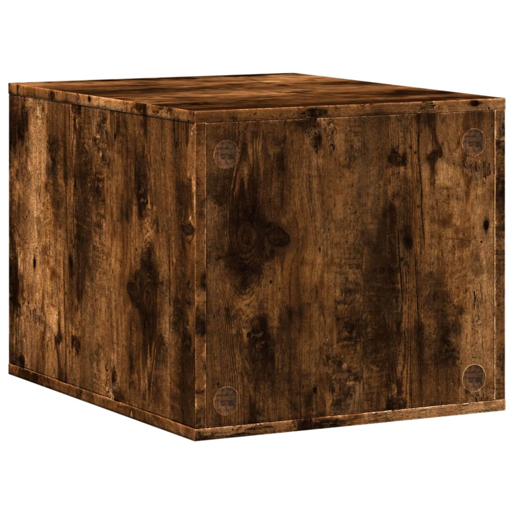 Cat Litter Box Enclosure Smoked Oak 47x59x42 cm Engineered Wood