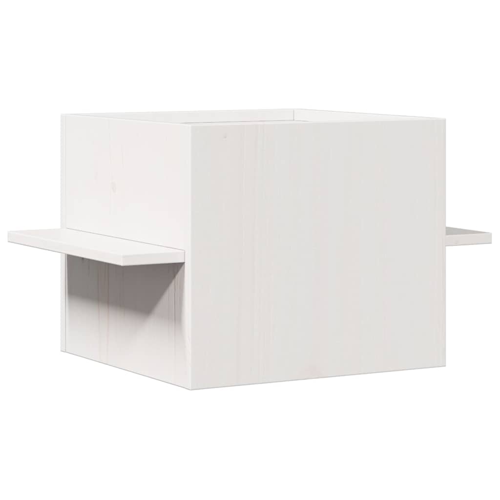Cat House White 51x35x30 cm Solid Wood Pine