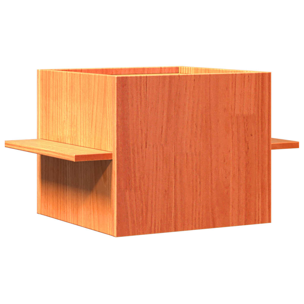 Cat House Wax Brown 51x35x30 cm Solid Wood Pine