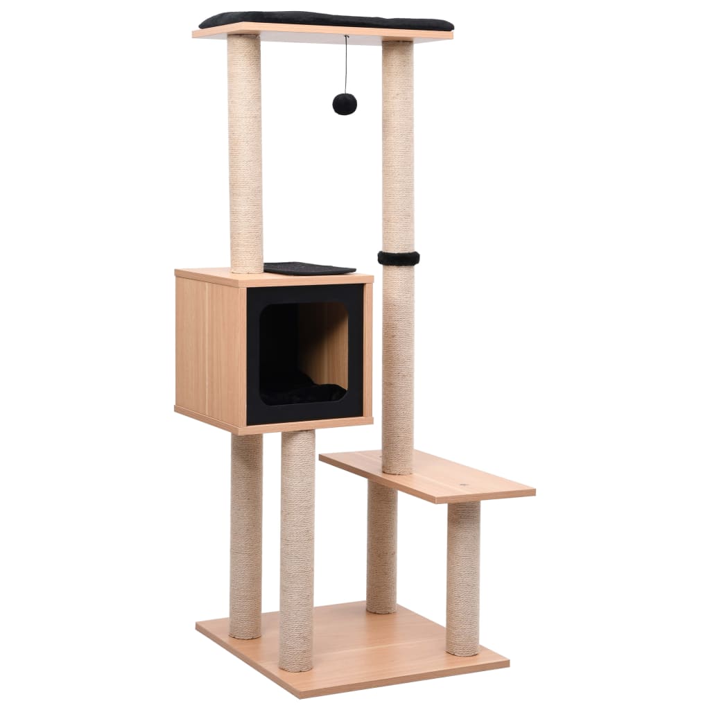 Cat Tree with Sisal Scratching Mat 129 cm