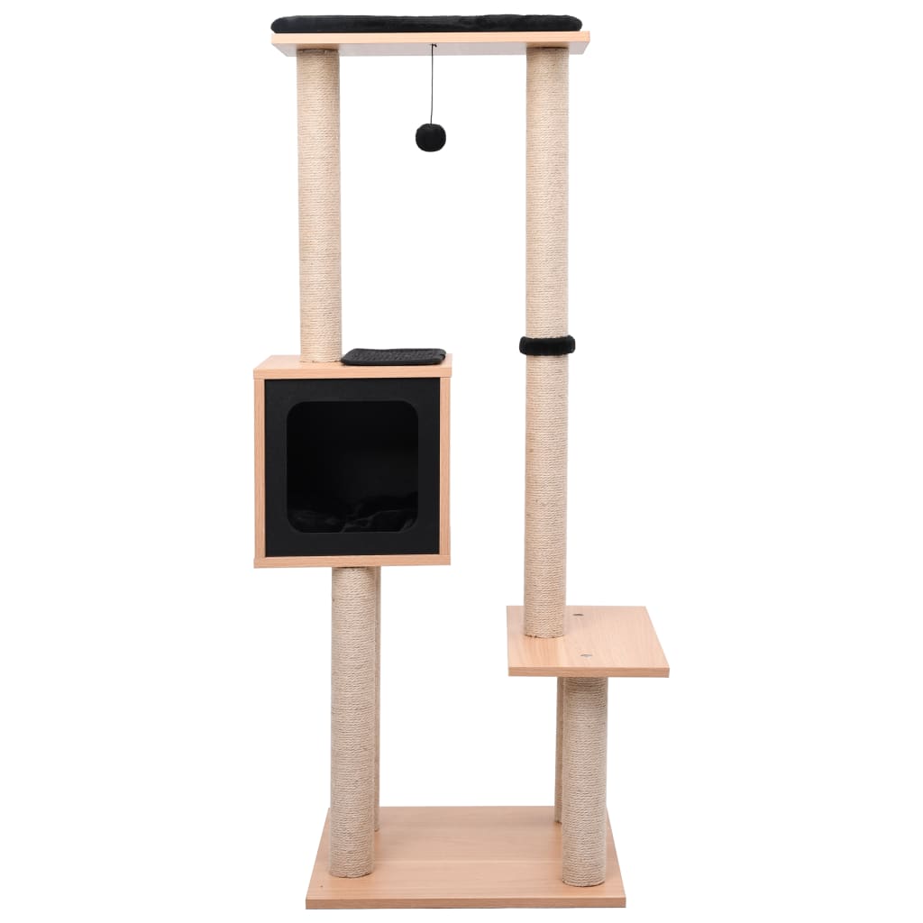 Cat Tree with Sisal Scratching Mat 129 cm