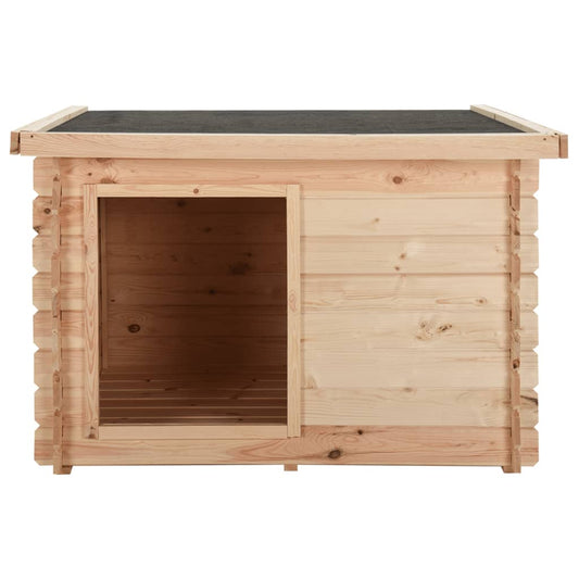 Dog House 122.5x118x82.6 cm Solid Pine Wood 14 mm