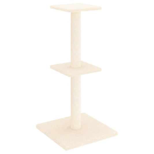 Cat Tree with Sisal Scratching Posts Cream 73 cm
