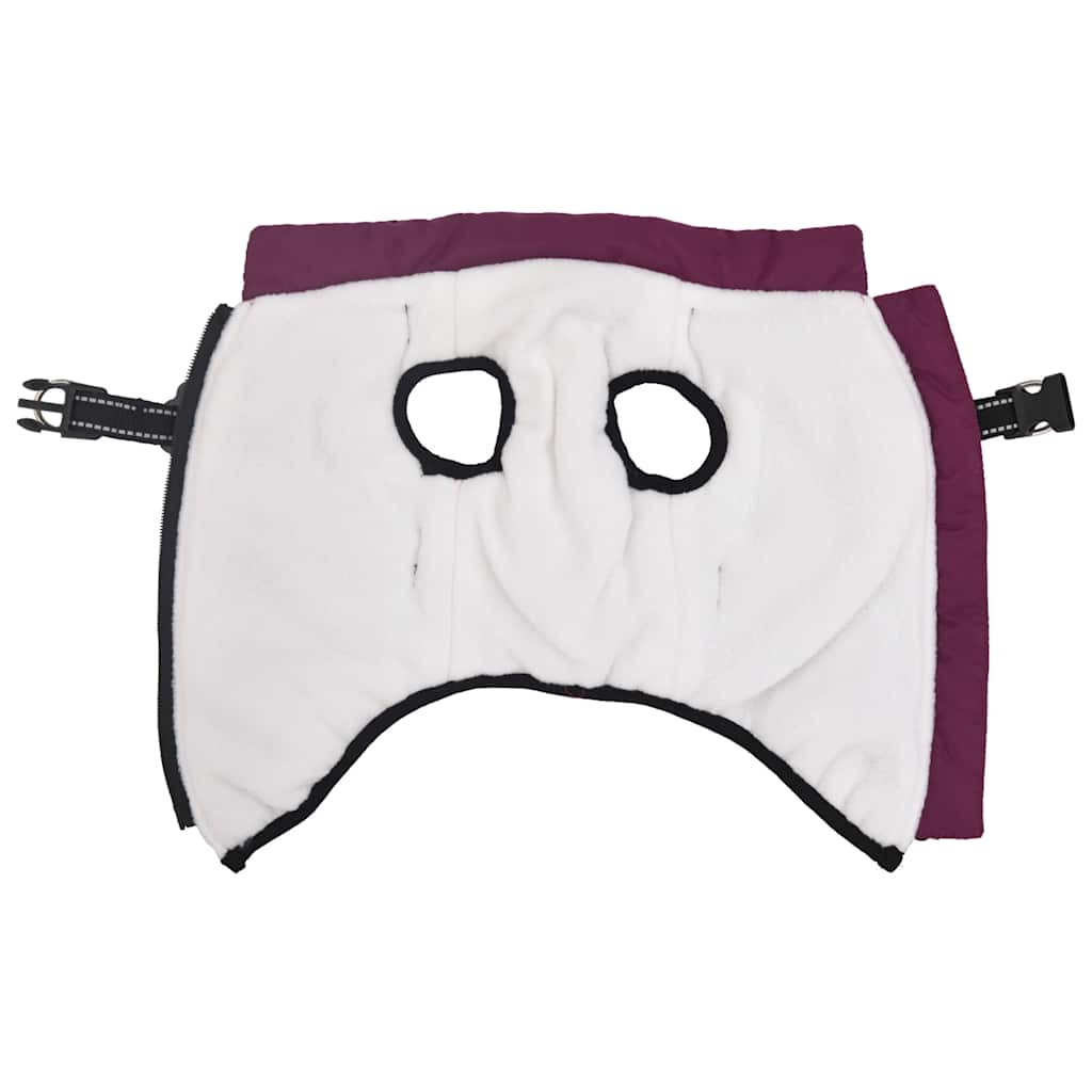 Dog Coat with Harness Waterproof Reflective Purple S