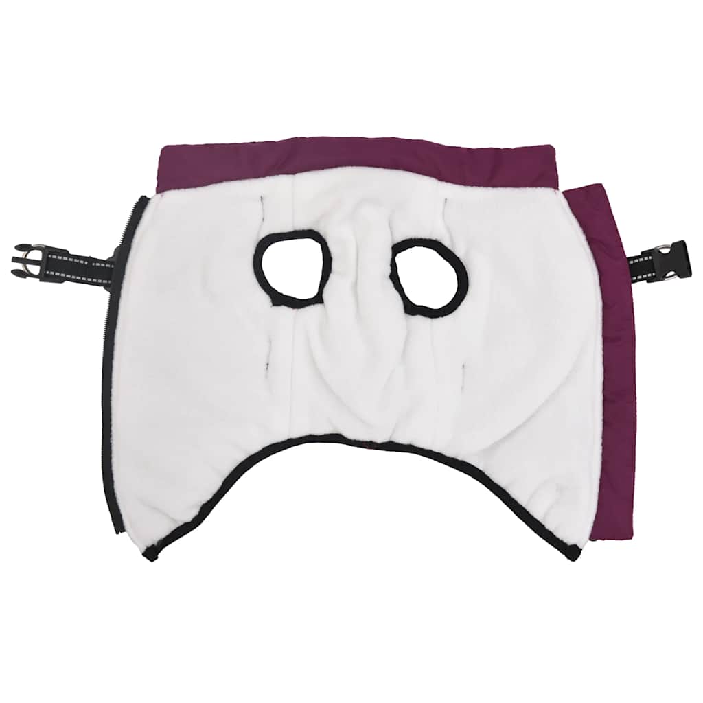 Dog Coat with Harness Waterproof Reflective Purple M