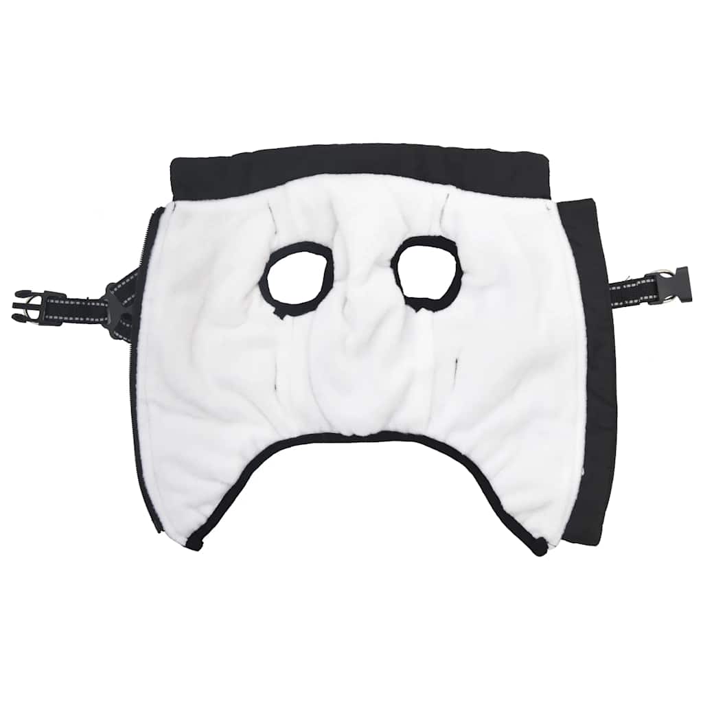 Dog Coat with Harness Waterproof Reflective Black M
