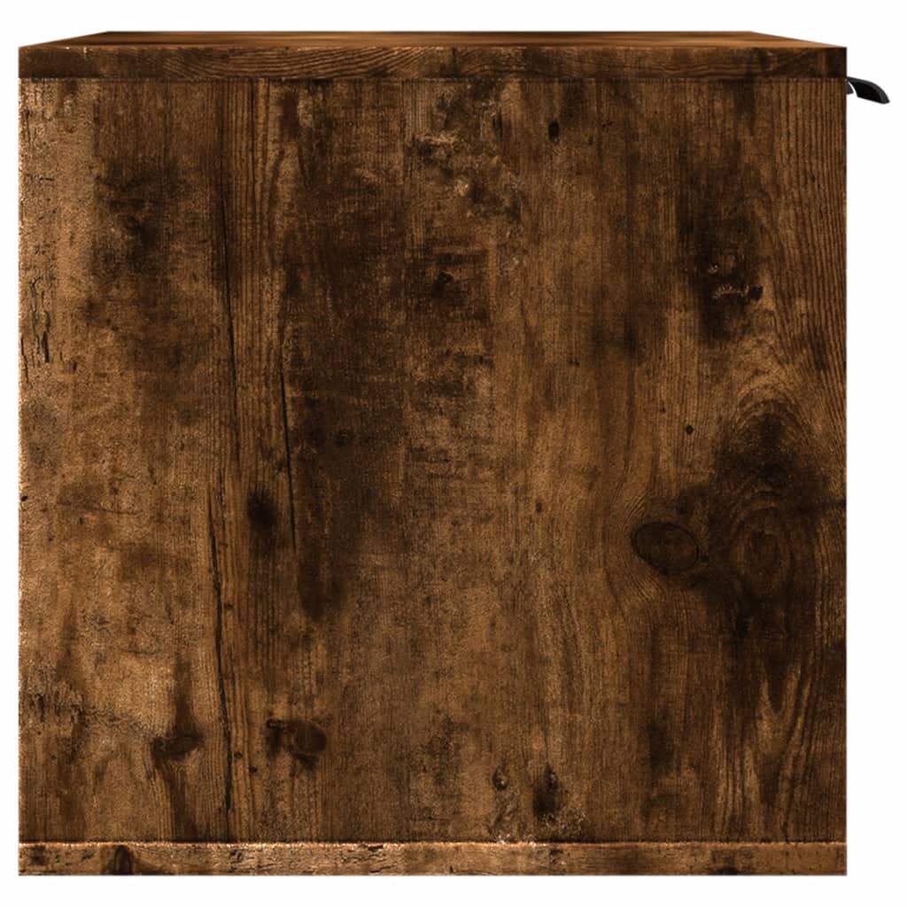 Cat Litter Box Enclosure Smoked Oak 80x50x45 cm Engineered Wood