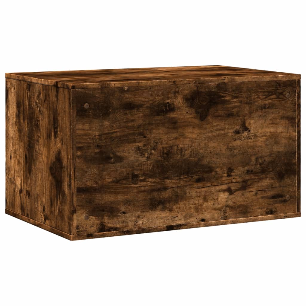 Cat Litter Box Enclosure Smoked Oak 80x50x45 cm Engineered Wood