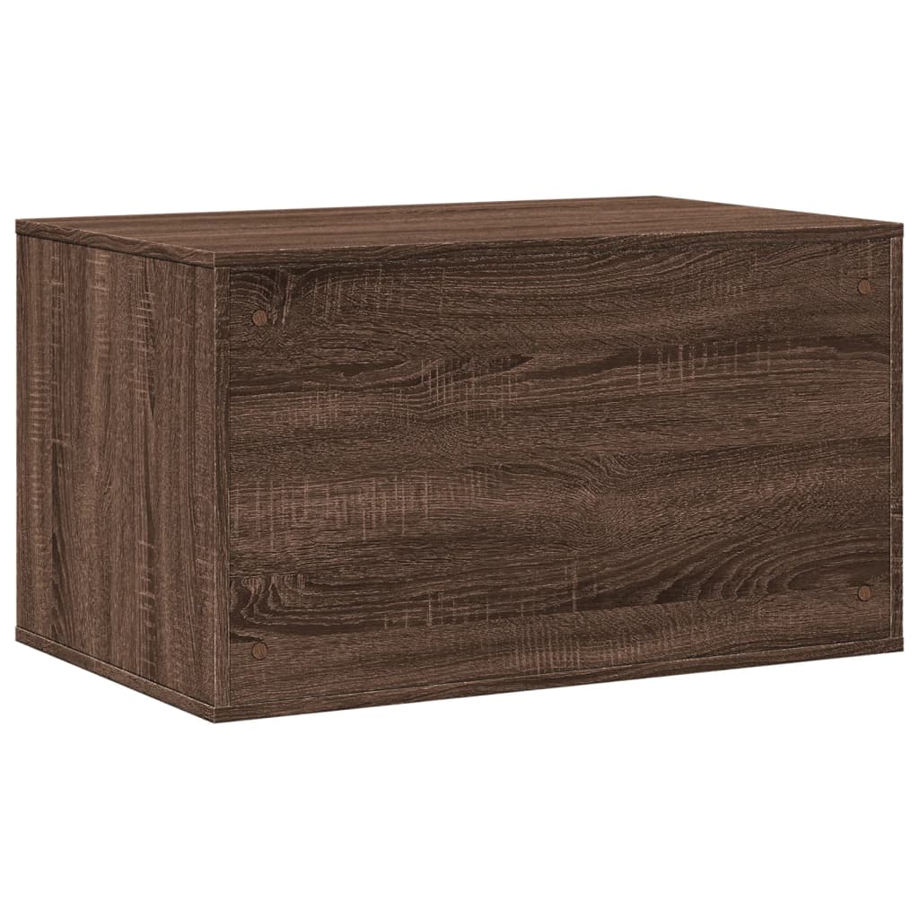 Cat Litter Box Enclosure Brown Oak 80x50x45 cm Engineered Wood