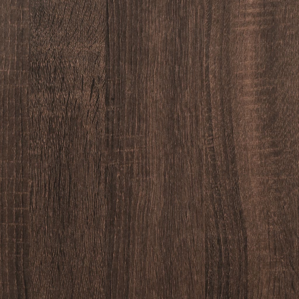 Cat Litter Box Enclosure Brown Oak 80x50x45 cm Engineered Wood