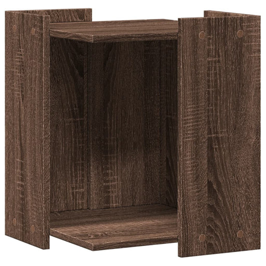 Cat Litter Box Enclosure Brown Oak 42x42x51 cm Engineered Wood