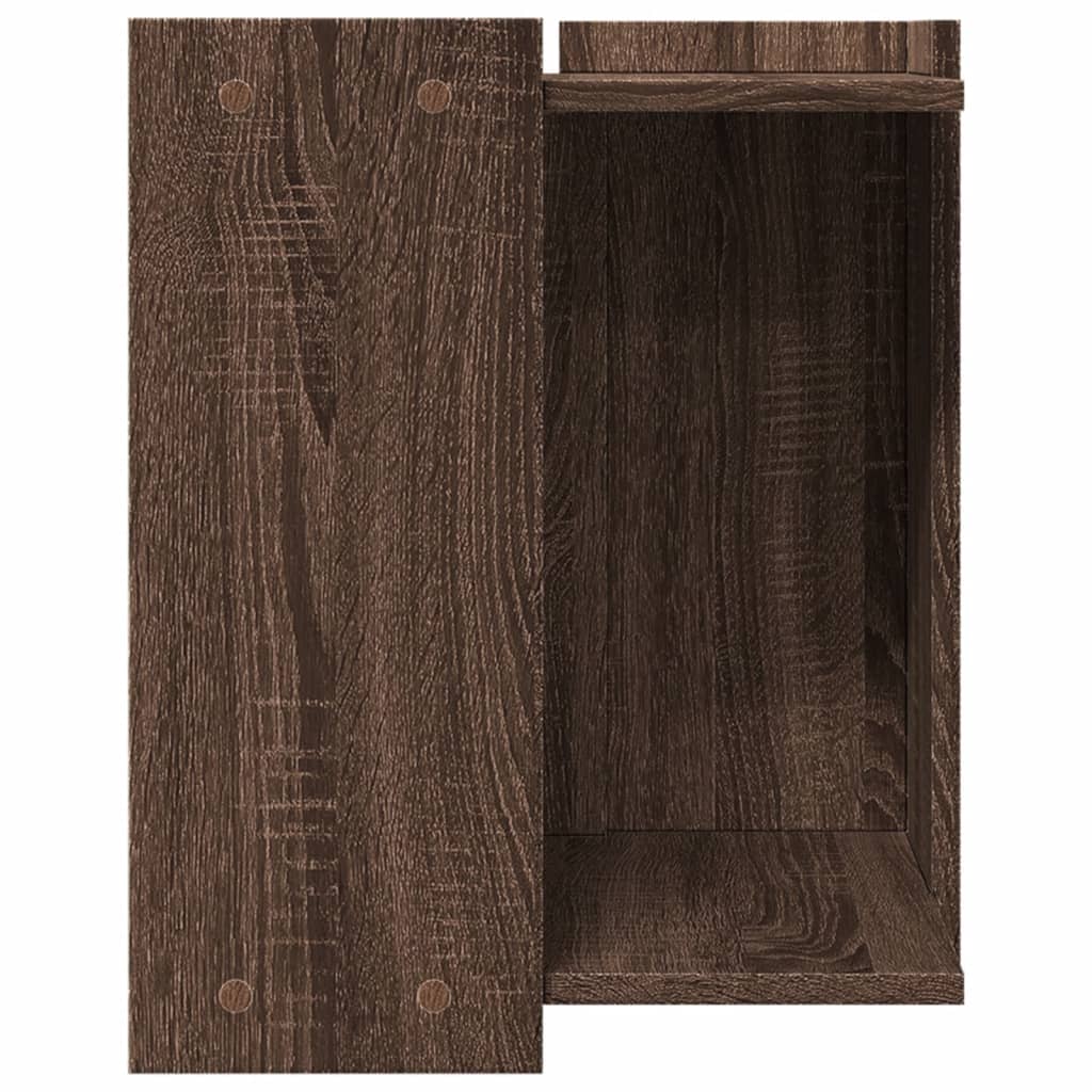 Cat Litter Box Enclosure Brown Oak 42x42x51 cm Engineered Wood