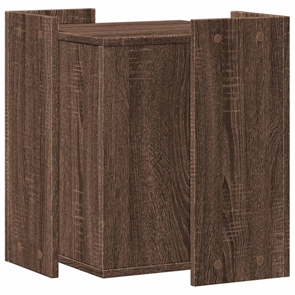 Cat Litter Box Enclosure Brown Oak 42x42x51 cm Engineered Wood