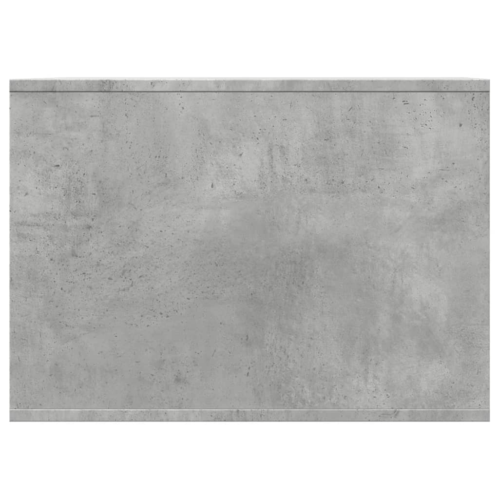 Cat Litter Box Enclosure Concrete Grey 47x59x42 cm Engineered Wood