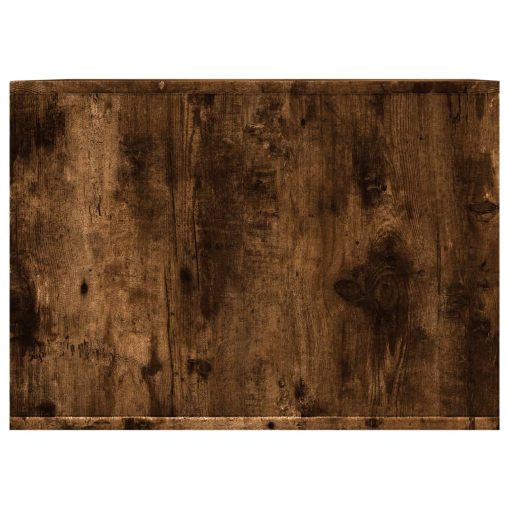 Cat Litter Box Enclosure Smoked Oak 47x59x42 cm Engineered Wood